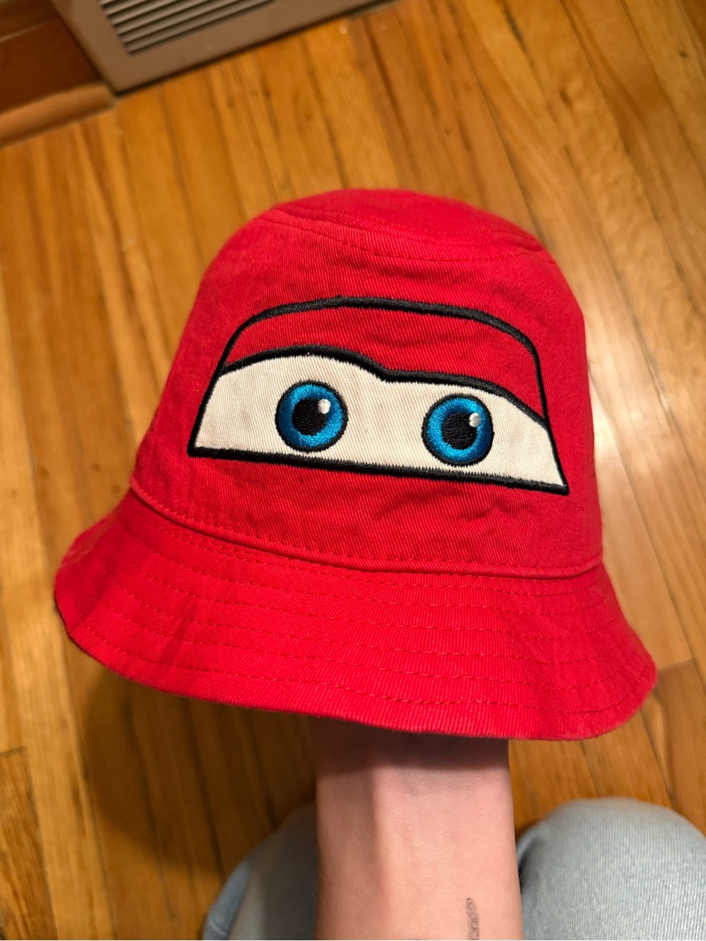 Disney cars lightning McQueen kids, bucket hat